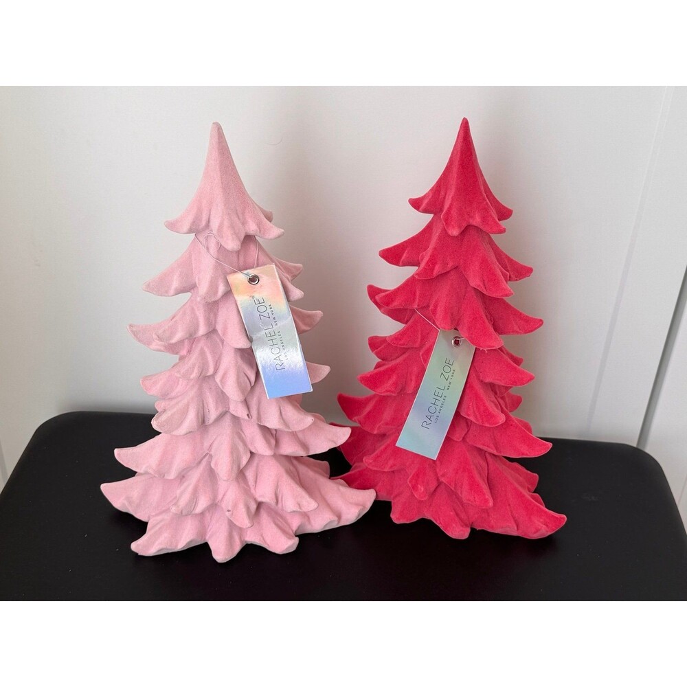 Rachel Zoe *Light Pink* Flocked Christmas Tree